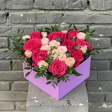 Цветочная композиция из Розы в коробке в Иславское