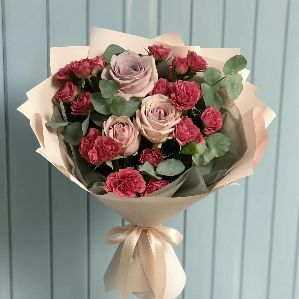 Букет цветов из: Гвоздики и Розы в Иславское
