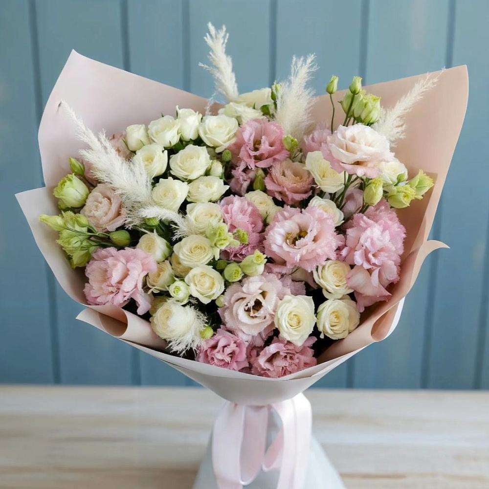 Букет цветов из: Альстромерии и Розы в Иславское