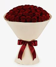 Букет 101 Бордовая роза Блэк Бакарра в Иславское