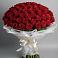 Букет 101 Красная роза Блэк Мэджик в Иславское