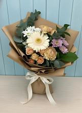 Букет цветов из:  Герберы и Хризантемы в Иславское