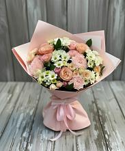 Букет цветов из:  Гвоздики, Розы и Хризантемы в Иславское