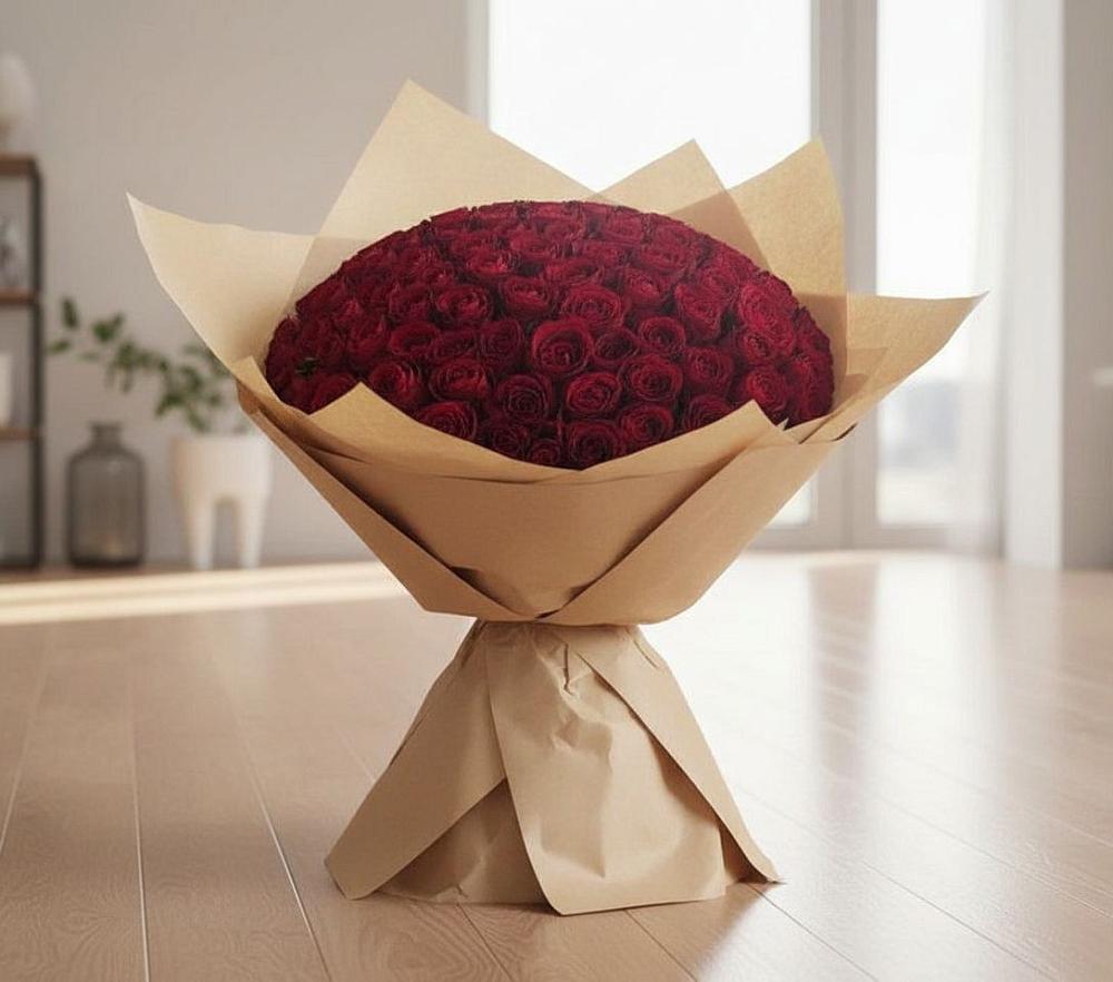 Букет 101 Красная роза в Иславское