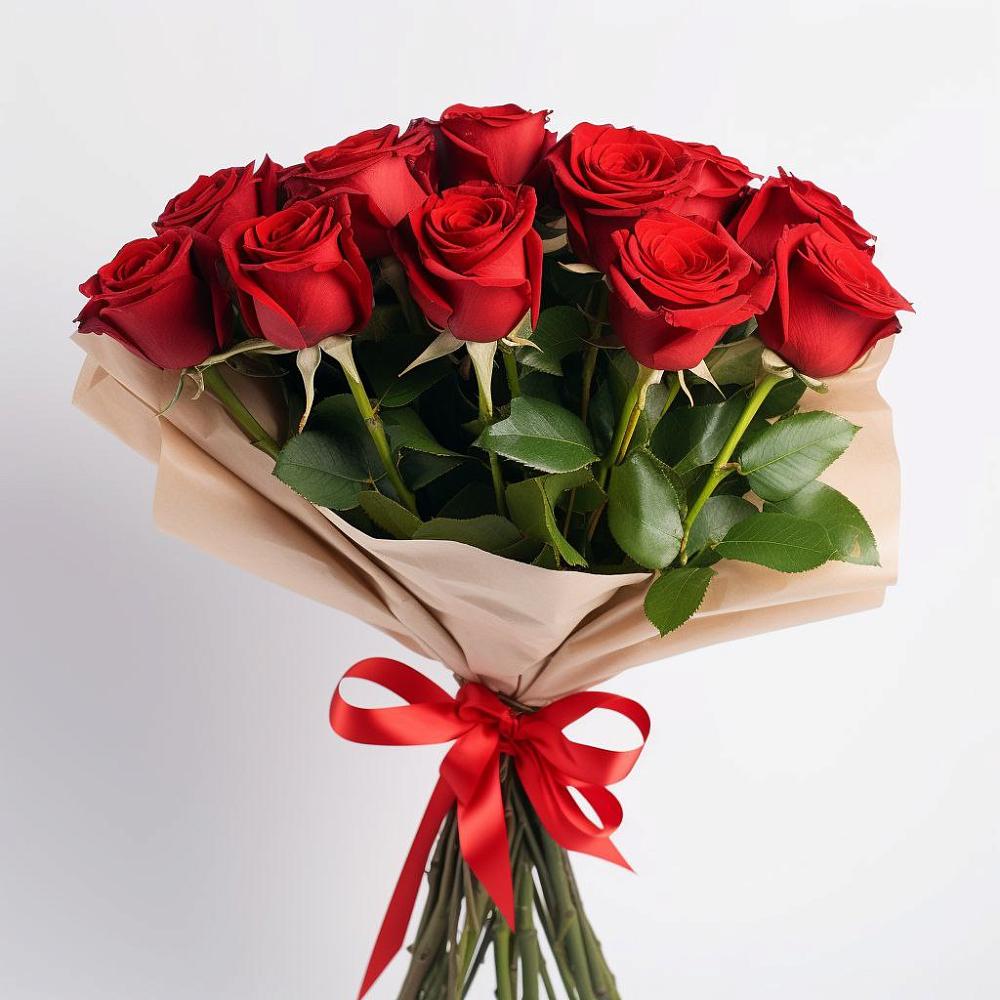 Букет 11 Красных роз Эдлесс Лав в Иславское